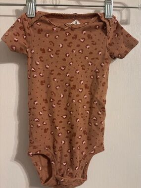 Carter’s Onesie in Brown Leopard Print
